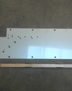 Bended plate w/tags - side 2mm SST f/Shutter SR25